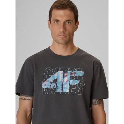4. Men's regular printed T-shirt 4F 4FRSS26TTSHM4295-22S