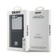 8. DKNY Leather Metal Stack Logo Case for Samsung Galaxy Z Flip 6 - Black