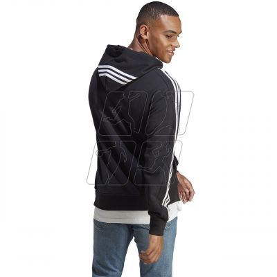 5. Adidas Essentials French Terry 3-Stripes Hoodie M IC0435
