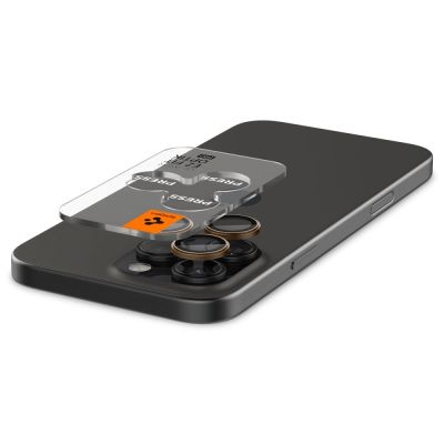 3. Spigen Optik Pro GLAS.TR ”EZ FIT” Camera Protector 2-PACK for iPhone 16 Pro / Pro Max - Brown