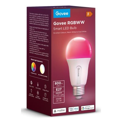 6. Govee Smart RGB Bulb 800LM, Wi-Fi + Bluetooth H6004CC1