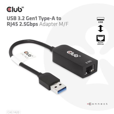 4. CLUB3D CAC-1420 Ethernet network card 2500 Mbit/s