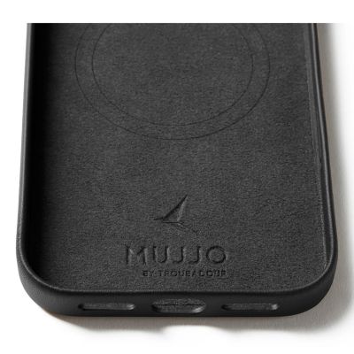 4. Mujjo Wallet Leather Case - leather case for iPhone 17 Pro Max compatible with MagSafe (black)