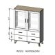 3. LOTTA 120 2D4S display cabinet wotan + matt black