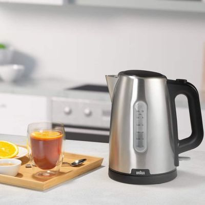 3. Braun PurShine WK102AI-WK1500BK Electric Kettle 1.7 L 2200 W Black, Stainless Steel