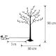 6. Decorative Tree, 100 LEDs, 90 cm, Black