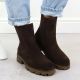 11. Brown Women’s Leather Chelsea Boots Sergio Leone TR25733-S