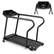 Spokey MOVI electric treadmill with handrails