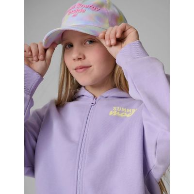 5. Girls' loose sweatshirt with hood 4F 4FJRSS26TSWSF2936-52S