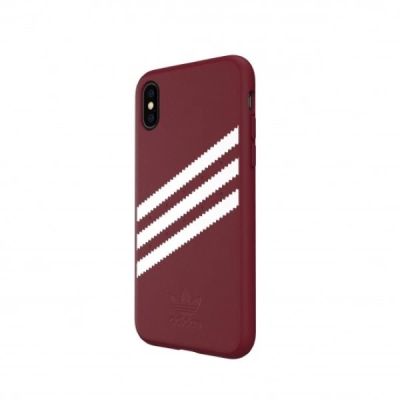 2. Adidas OR Molded PU Suede case for iPhone X / XS - burgundy