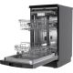 3. Freestanding dishwasher MPM-45-ZMF-02 black, 45cm, automatic opening, Aqua Stop