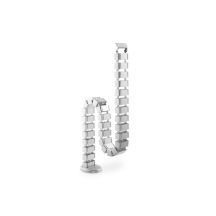 Cable organizer (spine), adjustable, flexible, 1.3m, silver
