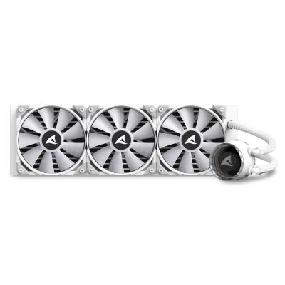 Sharkoon S90 All-in-One Liquid CPU Cooler, 12 cm, White, 1 pc.