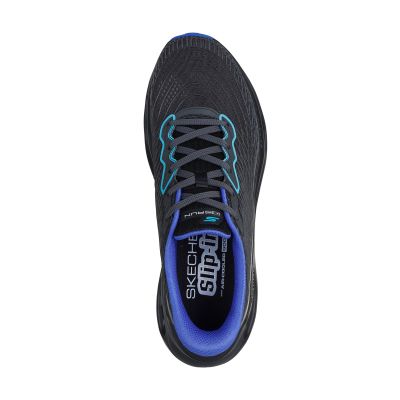 4. Skechers Men's Max Cushioning Glide-Step SAPPHIRE 220425 BKBL Athletic Shoes