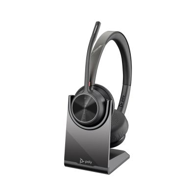214. POLY Voyager 4320 USB-C Headset with BT700 Adapter and Charging Dock