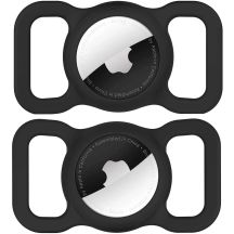 Apple AirTag Silicone Case for Dog or Cat Collar - Black