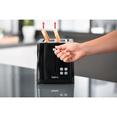 14. Tefal TT6408 Toaster 2 Slices Black 850 W