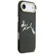5. Karl Lagerfeld IML Choupettes Karl Script Logo MagSafe iPhone Air Case - Black