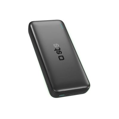 SBS Infinity Power Bank 20000mAh 10W LiFePo₄ USB-A USB-C - Black