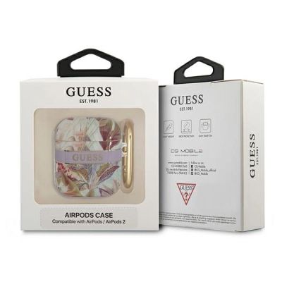 3. Guess GUA2HHFLU AirPods cover purple/purple Flower Strap Collection