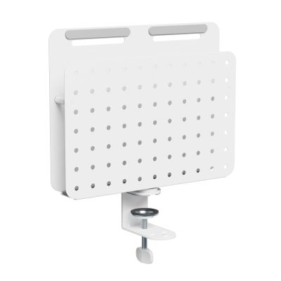 Activejet APB-006W Desk Organizer. Rotating perforated board with vertical organizer. Gray and white.
