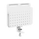 Activejet APB-006W Desk Organizer. Rotating perforated board with vertical organizer. Gray and white.