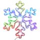3. DECORATIVE HANGING SNOWFLAKE 31.5 x 36 CM 60LED RGB TIMER USB