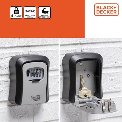 49. KEY SAFE BOX WITH 4-DIGITAL COMBINATION BLACK + DECKER