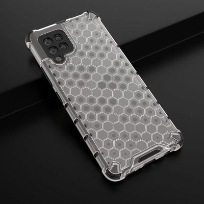 13. Honeycomb Case armor cover with TPU Bumper for Samsung Galaxy A42 5G transparent