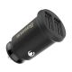 4. Baseus Grain Car Charger CCALL-ML01 mini charger 2x USB-A 3.1A - black