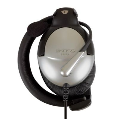 3. Koss SB45 Wired On-Ear Headphones Noise Cancelling Silver/Black