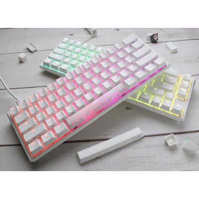 10. Ducky One 3 Mini Pure White Gaming Keyboard USB German White