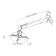 10. MACLEAN Wall Mount / Wall Bracket for Projector, White, MC-205 W