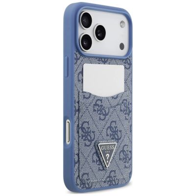 4. Guess 4G nauble Card Triange Case for iPhone 18 Pro Max / 17 Pro Max – blue