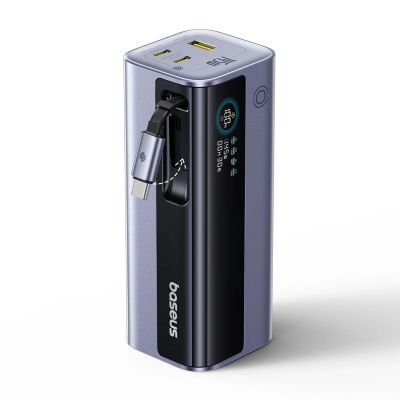 8. Baseus EnerGeek GR11 20000mAh 145W Power Bank with Retractable Cable - Gray