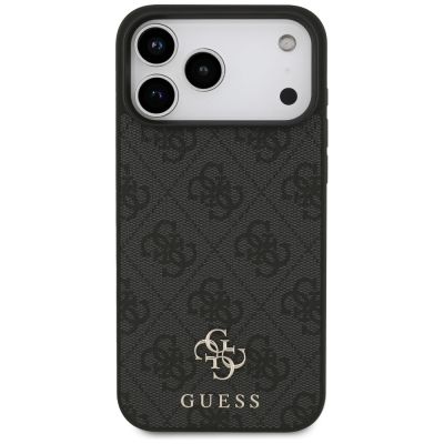 3. Guess 4G Small Classic Logo MagSafe Case for iPhone 17 Pro Max / 18 Pro Max - Black