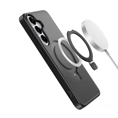 6. Dux Ducis Yind Case for Samsung Galaxy S26 with Stand, Compatible with MagSafe - Black