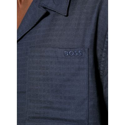 2. BOSS Vida_Shirt BLU Beach Shirt (50540154-413)