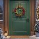 5. DECORATIVE DOOR WREATH 60 CM RED