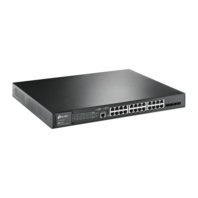 4. TP-Link JetStream TL-SG3428MP Managed Network Switch L2+ Gigabit Ethernet (10/100/1000) PoE Support 1U Black