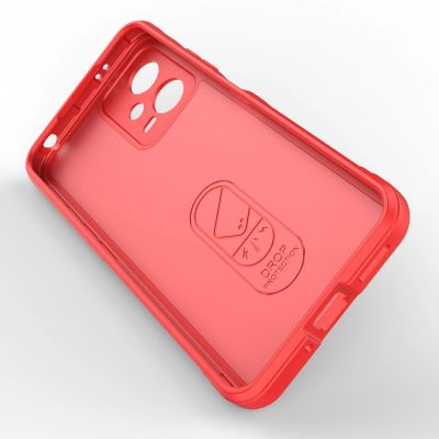 3. Magic Shield Case for Xiaomi Redmi Note 12 5G / Poco X5 5G Flexible Armor Cover Red