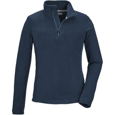 2. Girls’ fleece pullover with stand-up collar Killtec KSW 188 blue