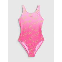 Girls' one-piece swimsuit 4F 4FJRSS26USWSF145-91A