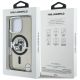 8. Karl Lagerfeld IML Glitter Karl & Choupette Sketch Logo MagSafe Case for iPhone 16 Pro - Black