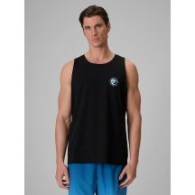 Men's regular sleeveless T-shirt with print 4F 4FRSS26TSLEM366-10S