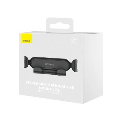 5. Baseus Gravity Air Vent Car Phone Holder (Air Outlet Version) black (SUWX010001)
