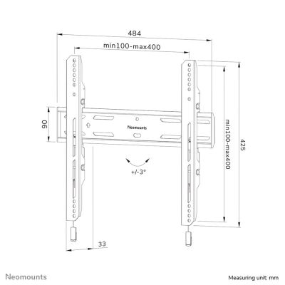 WL30S-850BL14 NEOMOUNTS TV wall mount