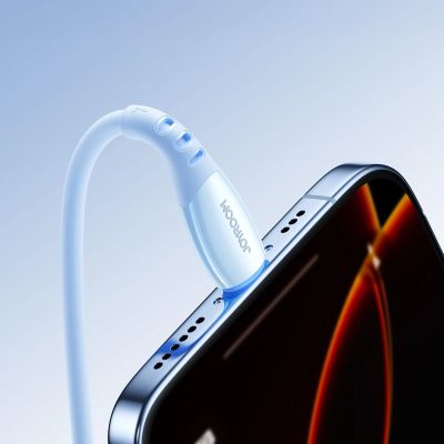 10. Joyroom S-A59 Vibrant Series 3A USB-A - Lightning cable 1.2m - blue