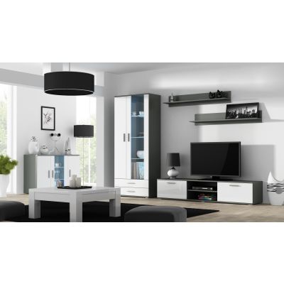9. Shelf 125cm (2 pcs) SOHO grey matte