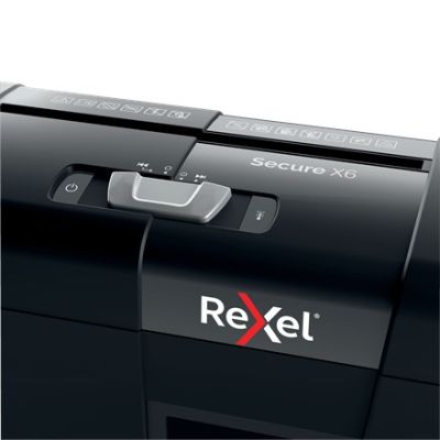 6. Rexel Secure X6 Shredder, (P-4), 6 sheets, 10 l bin